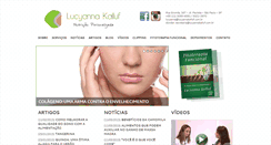 Desktop Screenshot of lucyannakalluf.com.br